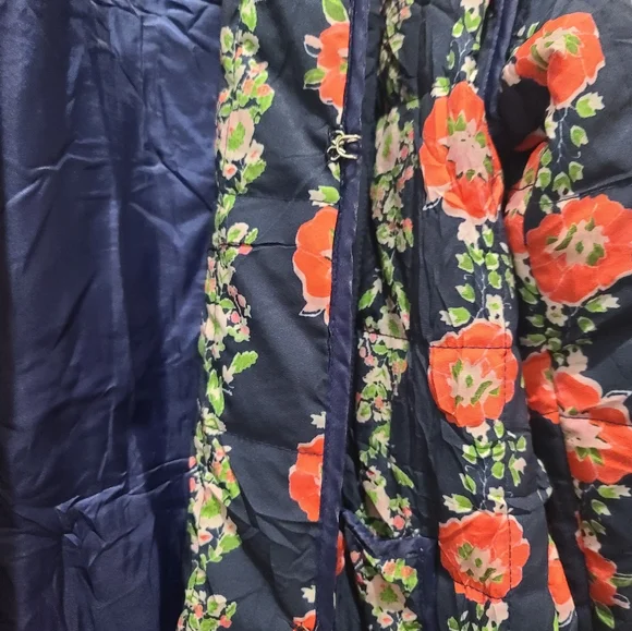 Floral Quilted Chore Barn Jacket Puffer - Picture 4 of 7